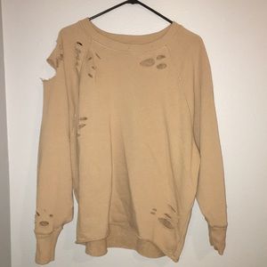 Trendy Distressed Sweatshirt